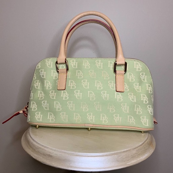 Vintage Dooney & Bourke Green Clutch Bag - Picture 2 of 10